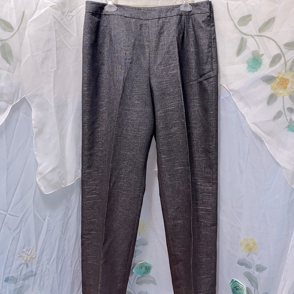 SUIT STUDIO BLACK/SILVER DRESS SUIT PANTS SZ 14